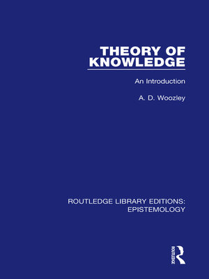 cover image of Theory of Knowledge